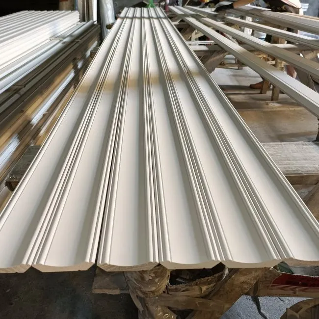 First Tier Class Primed Wooden Crown Mouldings For Ceiling